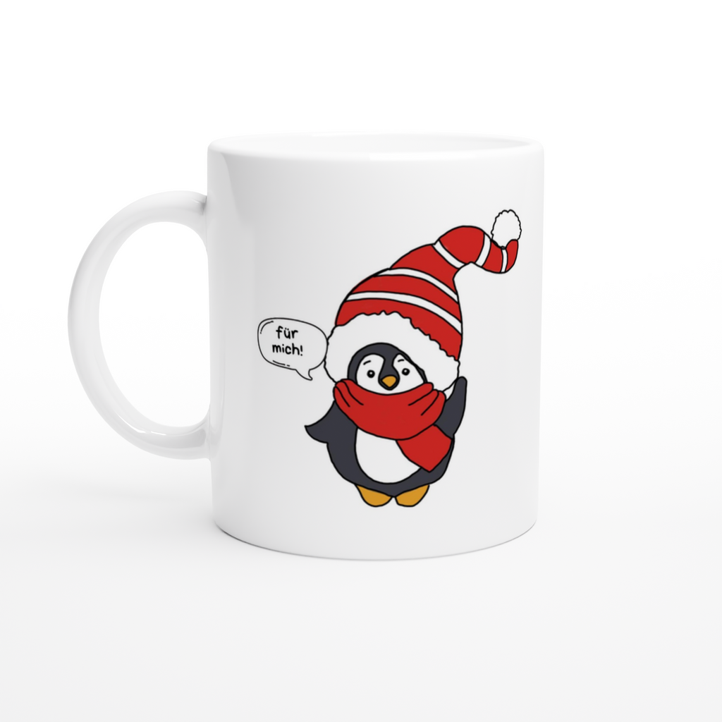 Keramiktasse mit Spruch: Pingu – Ansicht 2