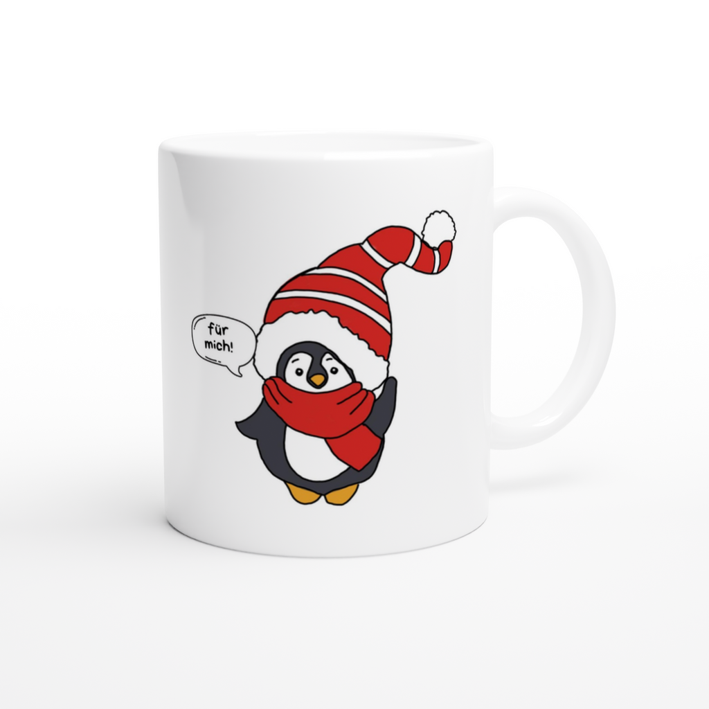 Keramiktasse mit Spruch: Pingu