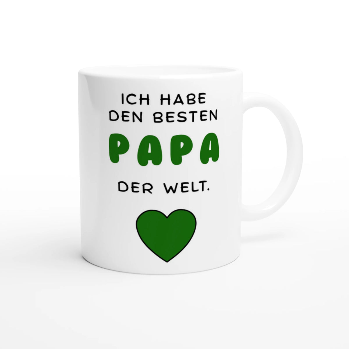 Keramiktasse mit Spruch: Ich habe den besten Papa der Welt