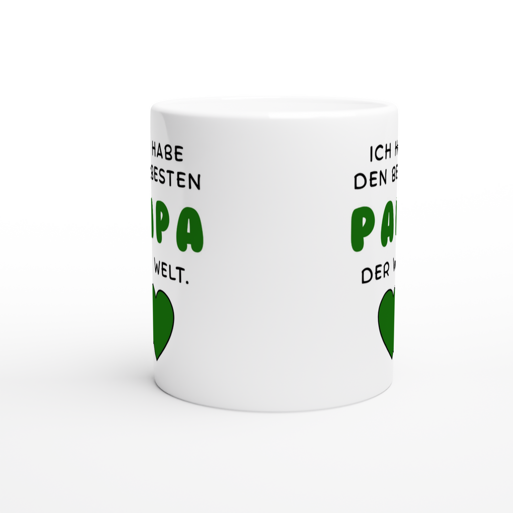 Keramiktasse mit Spruch: Ich habe den besten Papa der Welt – Ansicht 3