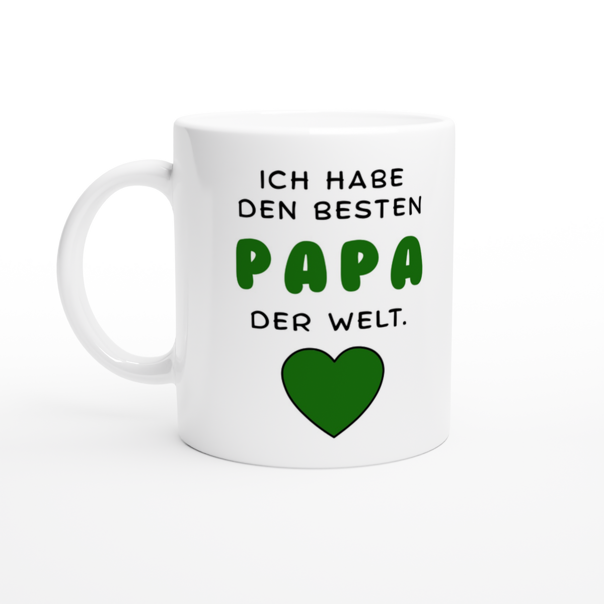 Keramiktasse mit Spruch: Ich habe den besten Papa der Welt – Ansicht 2
